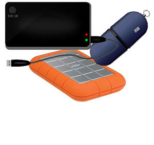 External Storage Devices Flash Memory External Hard Drives